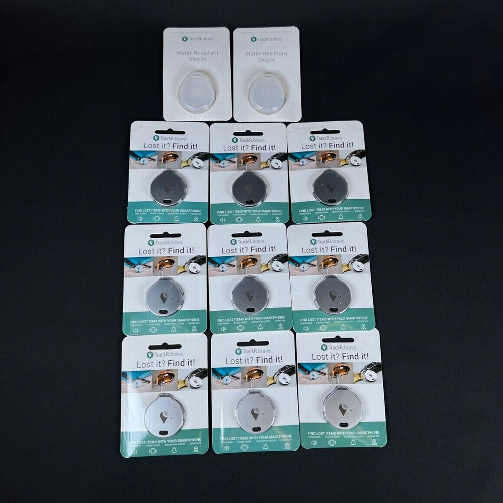 Lot of 3 TrackR Bravo Bluetooth Tracking Device Free Shipping
